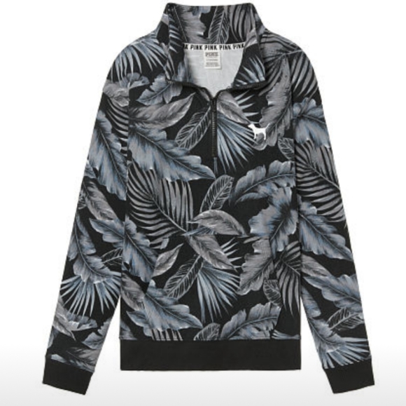 PINK Victoria's Secret Tops - PINK VICTORIA'S SECRET CAMPUS QUARTER ZIP